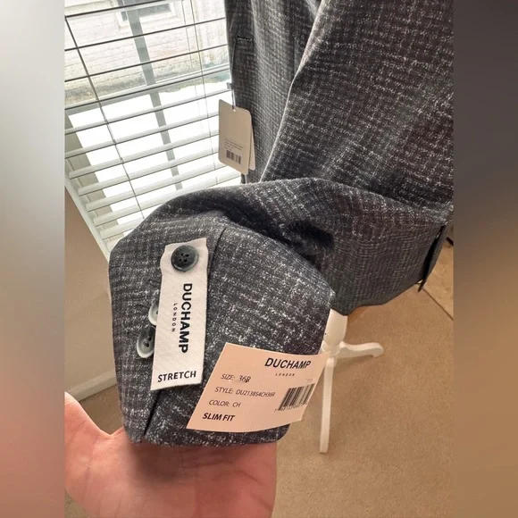 DUCHAMP CROSSHATCH PLAID KNIT SPORTCOAT Men’s NWT 36R